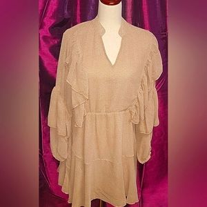 Beautiful dresses casual color tan size XL